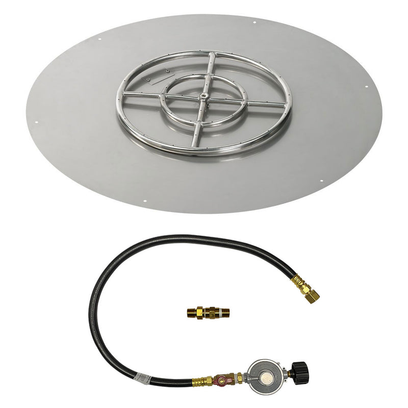 Load image into Gallery viewer, 30&quot; Round Flat Pan with Match Light Kit (18&quot; Ring) - Propane
