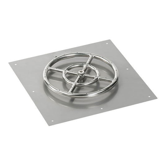 18" Square Flat Pan with Spark Ignition Kit (12" Ring) - Natural Gas